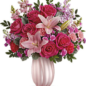 Rosy Swirls Bouquet | Mixed Bouquets | Same Day Flower Delivery | Pink | Teleflora