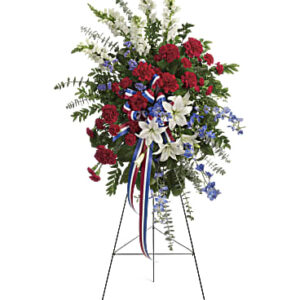 Sacred Duty Spray | Mixed Bouquets | Same Day Flower Delivery | Multi-Colored | Teleflora