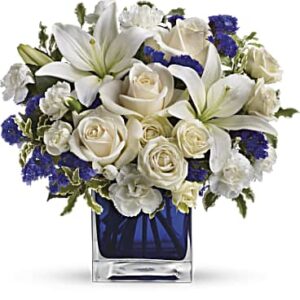 Sapphire Skies Bouquet | Mixed Bouquets | Same Day Flower Delivery | Multi-Colored | Teleflora