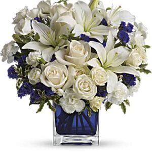 Sapphire Skies Bouquet | Mixed Bouquets | Same Day Flower Delivery | Multi-Colored | Teleflora