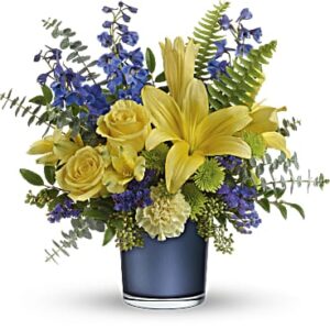 Sapphire Sunrise Bouquet | Mixed Bouquets | Same Day Flower Delivery | Multi-Colored | Teleflora