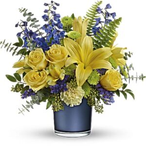 Sapphire Sunrise Bouquet | Mixed Bouquets | Same Day Flower Delivery | Multi-Colored | Teleflora