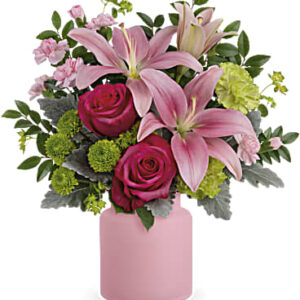 Savannah Blush Bouquet | Mixed Bouquets | Same Day Flower Delivery | Pink | Teleflora