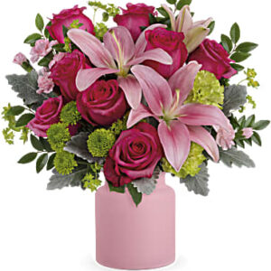 Savannah Blush Bouquet | Mixed Bouquets | Same Day Flower Delivery | Pink | Teleflora