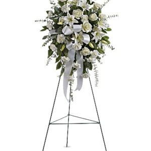 Sentiments Of Serenity Spray | Mixed Bouquets | Same Day Flower Delivery | White | Teleflora