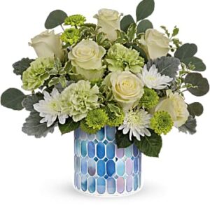 Serene Bliss Bouquet | Roses | Same Day Flower Delivery | Multi-Colored | Teleflora
