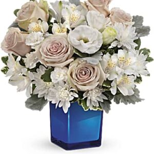 Serene Sky Bouquet | Mixed Bouquets | Same Day Flower Delivery | White | Teleflora