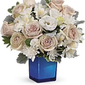 Serene Sky Bouquet | Mixed Bouquets | Same Day Flower Delivery | White | Teleflora