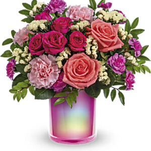 Shimmering Beauty Bouquet | Roses | Same Day Flower Delivery | Multi-Colored | Teleflora