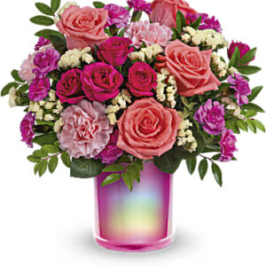 Shimmering Beauty Bouquet | Roses | Same Day Flower Delivery | Multi-Colored | Teleflora