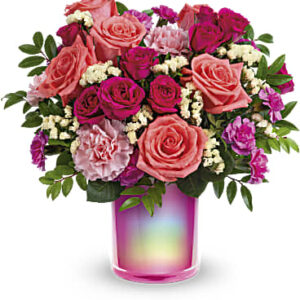 Shimmering Beauty Bouquet | Roses | Same Day Flower Delivery | Multi-Colored | Teleflora