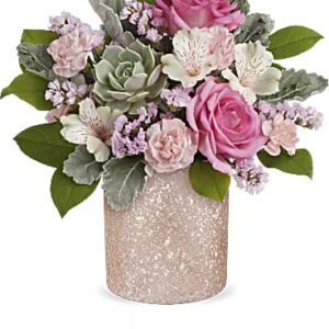 Shimmering Oasis Bouquet | Mixed Bouquets | Same Day Flower Delivery | Pink | Teleflora