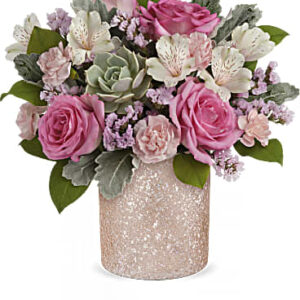 Shimmering Oasis Bouquet | Mixed Bouquets | Same Day Flower Delivery | Pink | Teleflora