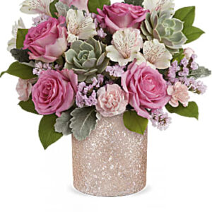 Shimmering Oasis Bouquet | Mixed Bouquets | Same Day Flower Delivery | Pink | Teleflora