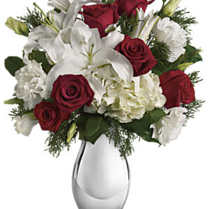 Silver Noel Bouquet | Mixed Bouquets | Same Day Flower Delivery | White | Teleflora