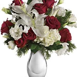 Silver Noel Bouquet | Mixed Bouquets | Same Day Flower Delivery | White | Teleflora