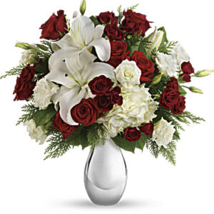 Silver Noel Bouquet | Mixed Bouquets | Same Day Flower Delivery | White | Teleflora