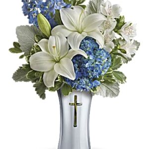 Skies Of Remembrance Bouquet | Mixed Bouquets | Same Day Flower Delivery | Multi-Colored | Teleflora