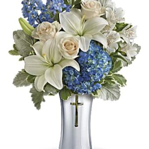 Skies Of Remembrance Bouquet | Mixed Bouquets | Same Day Flower Delivery | Multi-Colored | Teleflora