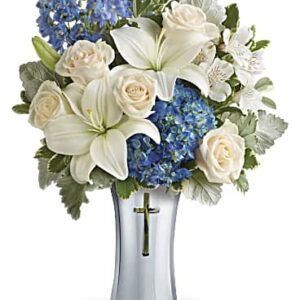 Skies Of Remembrance Bouquet | Mixed Bouquets | Same Day Flower Delivery | Multi-Colored | Teleflora