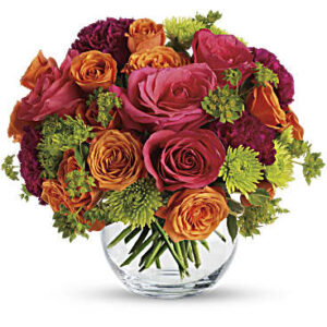 Smile For Me Bouquet | Roses | Same Day Flower Delivery | Multi-Colored | Teleflora