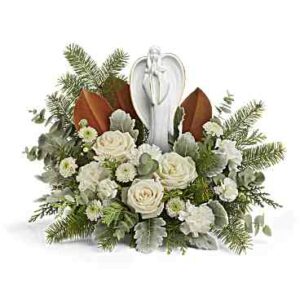Snowy Grace Bouquet | Roses | Same Day Flower Delivery | White | Teleflora