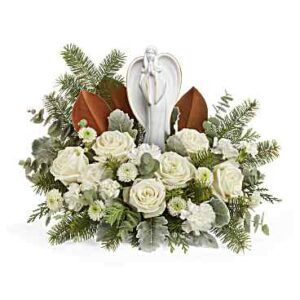 Snowy Grace Bouquet | Roses | Same Day Flower Delivery | White | Teleflora