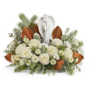 Snowy Grace Bouquet | Roses | Same Day Flower Delivery | White | Teleflora