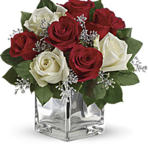 Snowy Night Bouquet | Roses | Same Day Flower Delivery | White | Teleflora