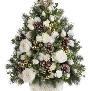 Snowy Oasis Tree | Roses | Same Day Flower Delivery | White | Teleflora