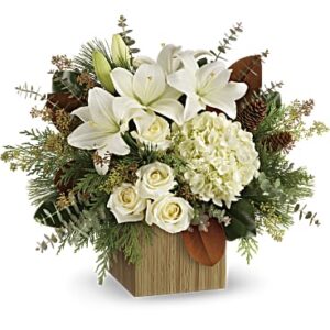 Snowy Woods Bouquet | Mixed Bouquets | Same Day Flower Delivery | White | Teleflora