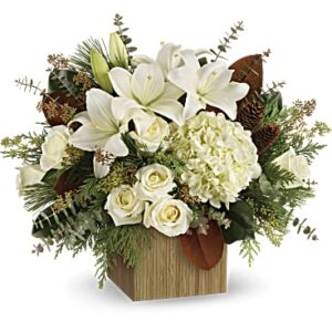 Snowy Woods Bouquet | Mixed Bouquets | Same Day Flower Delivery | White | Teleflora