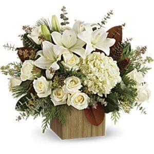 Snowy Woods Bouquet | Mixed Bouquets | Same Day Flower Delivery | White | Teleflora