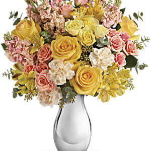 Soft Reflections Bouquet | Mixed Bouquets | Same Day Flower Delivery | Yellow | Teleflora
