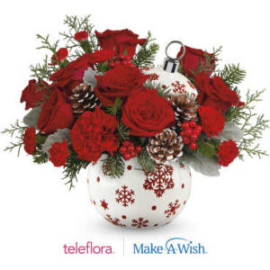 Sparkle All The Way Bouquet | Roses | Same Day Flower Delivery | White | Teleflora