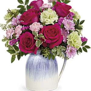 Spring In The Countryside Bouquet | Roses | Same Day Flower Delivery | Pink | Teleflora