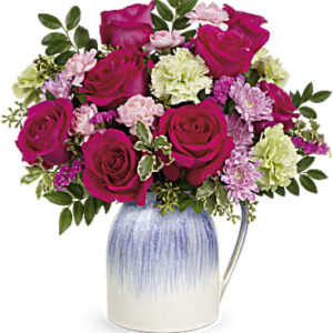 Spring In The Countryside Bouquet | Roses | Same Day Flower Delivery | Pink | Teleflora