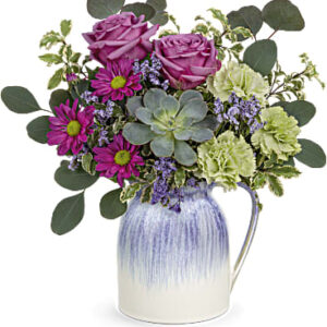 Springtime Treasures Bouquet | Mixed Bouquets | Same Day Flower Delivery | Purple | Teleflora