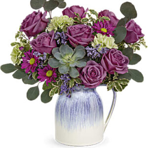 Springtime Treasures Bouquet | Mixed Bouquets | Same Day Flower Delivery | Purple | Teleflora