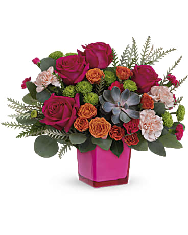 Sunkissed Bouquet | Roses | Same Day Flower Delivery | Multi-Colored | Teleflora