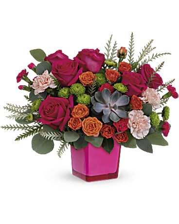 Sunkissed Bouquet | Roses | Same Day Flower Delivery | Multi-Colored | Teleflora