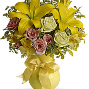 Sunny Smiles Bouquet | Mixed Bouquets | Same Day Flower Delivery | Yellow | Teleflora