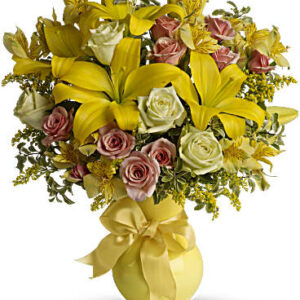 Sunny Smiles Bouquet | Mixed Bouquets | Same Day Flower Delivery | Yellow | Teleflora