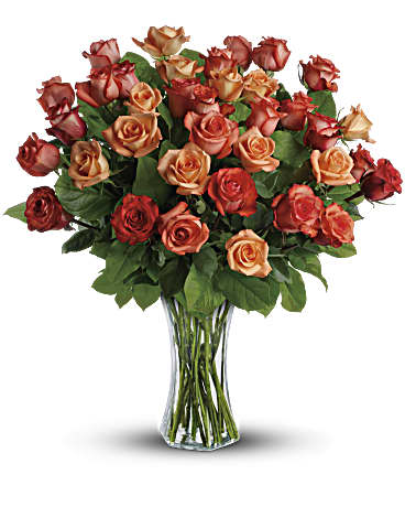 Sunrise Splendor Bouquet | Roses | Same Day Flower Delivery | Orange | Teleflora