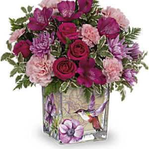 Sweet Hummingbird Bouquet | Mixed Bouquets | Same Day Flower Delivery | Pink | Teleflora