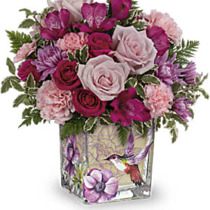 Sweet Hummingbird Bouquet | Mixed Bouquets | Same Day Flower Delivery | Pink | Teleflora