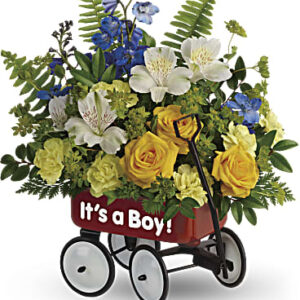 Sweet Little Wagon Bouquet | Mixed Bouquets | Same Day Flower Delivery | Multi-Colored | Teleflora