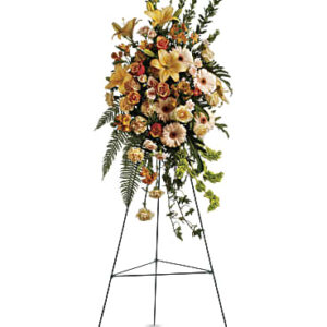 Sweet Remembrance Spray Bouquet | Mixed Bouquets | Same Day Flower Delivery | Orange | Teleflora