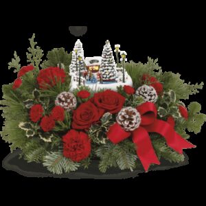Thomas Kinkade's Oh What Fun Bouquet | Roses | Same Day Flower Delivery | White | Teleflora