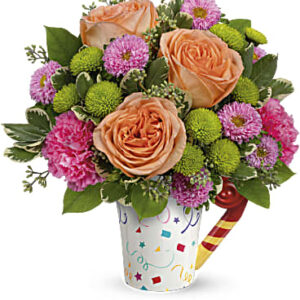 Time To Celebrate Bouquet | Mixed Bouquets | Same Day Flower Delivery | Pink | Teleflora
